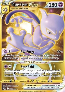 Mewtwo VSTAR - Gouden kaart - Pokémon Go