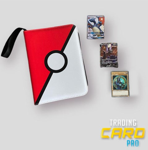 Verzamelmap binder 4 pocket Pokéball voor Pokémon kaarten en Yu-Gi-Oh kaarten goedkoop